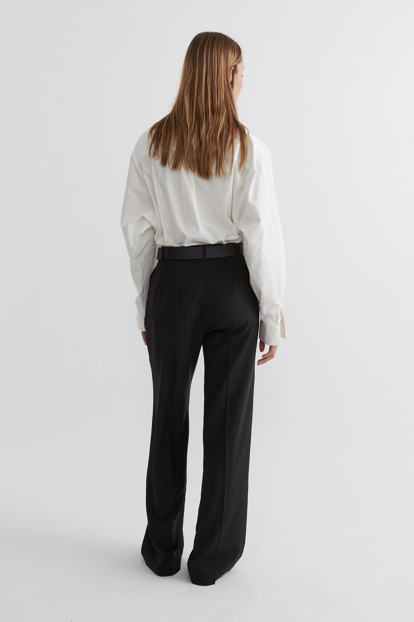 SAINT Lookbook Everyday Leather Belt black and silver, 100% Italian Leather. Made in Australia