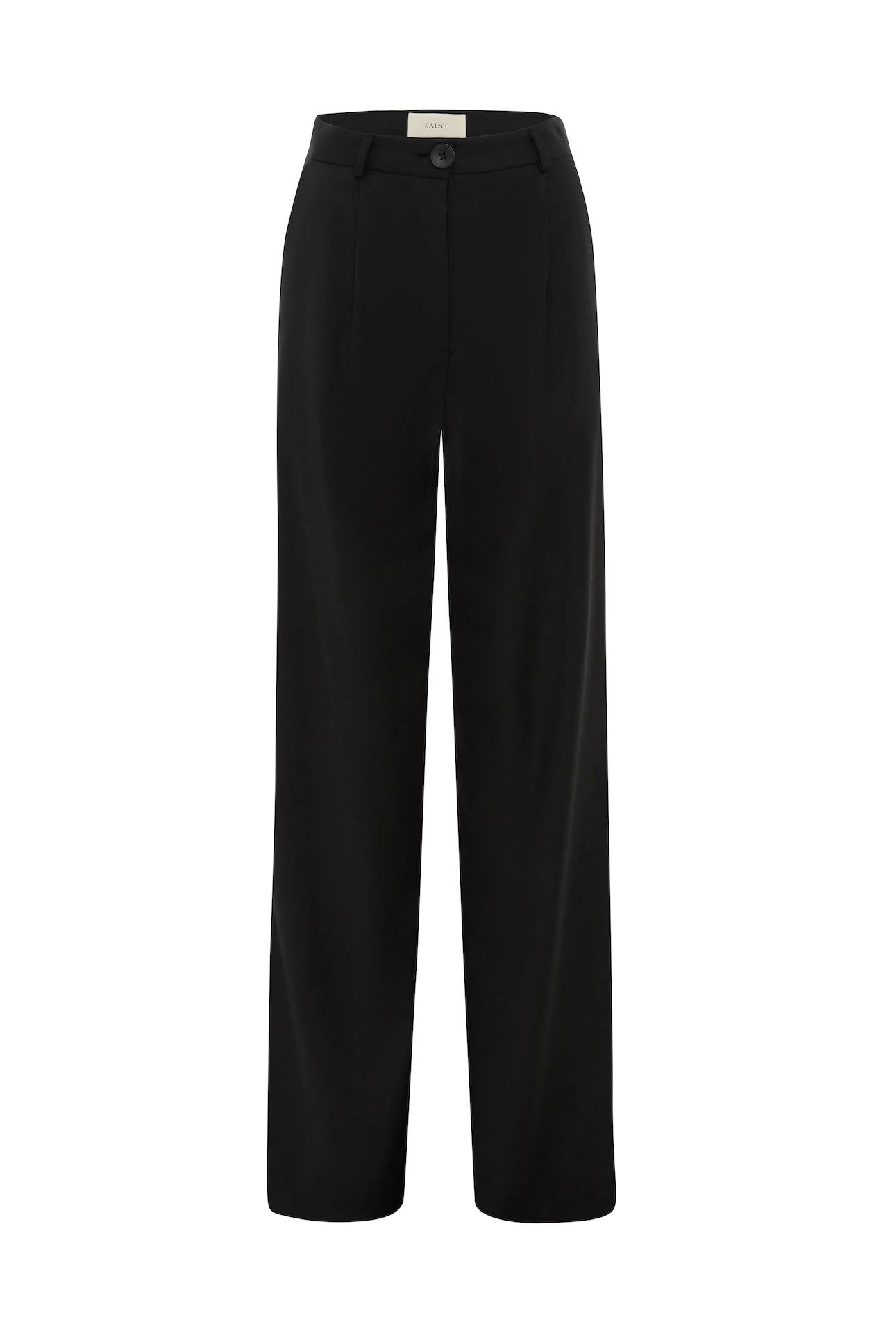 SAINT Tailored Pant in black pure wool. made in Australia. 100% wool