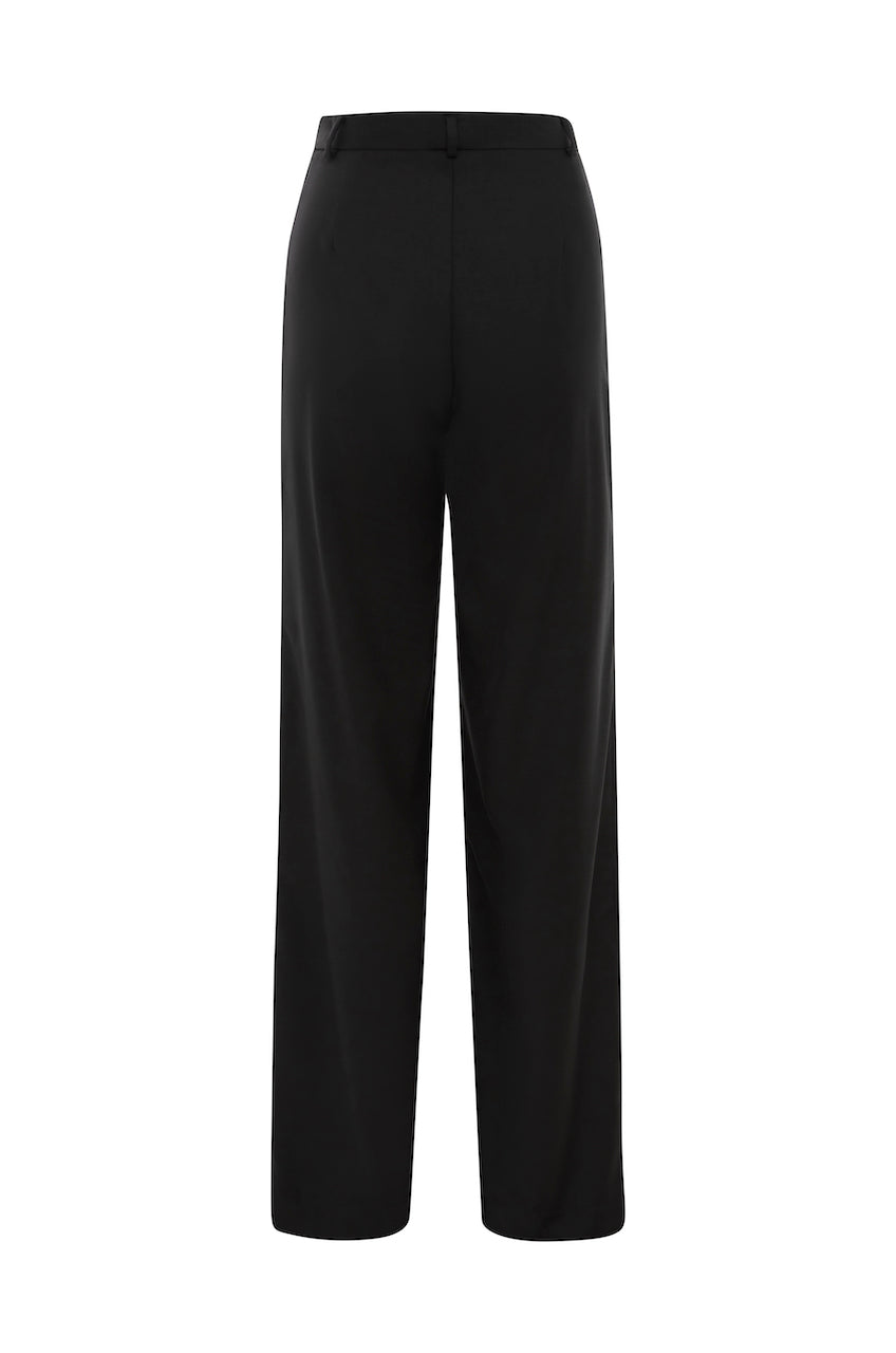 SAINT Tailored Pant in black pure wool. made in Australia. 100% wool